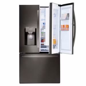 LG 642 Liter Side by Side Refrigerator With Water Dispenser, Inverter Compressor, Color Black Model - GR-X34FRCRL