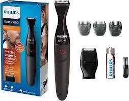 Philips MultigroomUltra-Precise Beard Styler 3 Precision Combs, Fully Washable AA Battery Included Model- MG1100/16
