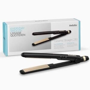 BaByliss Ceramic Straightening Iron with Advanced Heat Control for Professional Hair Styling Model - ST089E