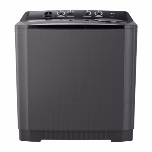 LG 18Kg Semi Automatic Twin Tub, Washing Machine, Roller Jet Pulsator + Soak, Middle Black - P1861RWN9T